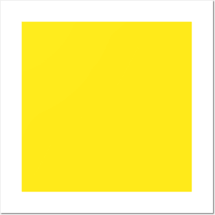 Yellow Neon Solid Color 2019 Posters and Art